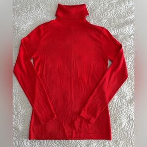 TravelSmith Vibrant Red Turtleneck Sweater